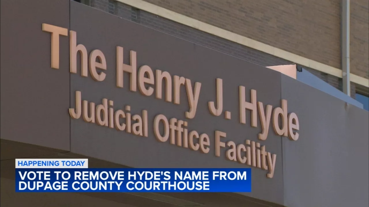 DuPage County lawmakers to vote whether to remove Henry Hyde's name from courthouse