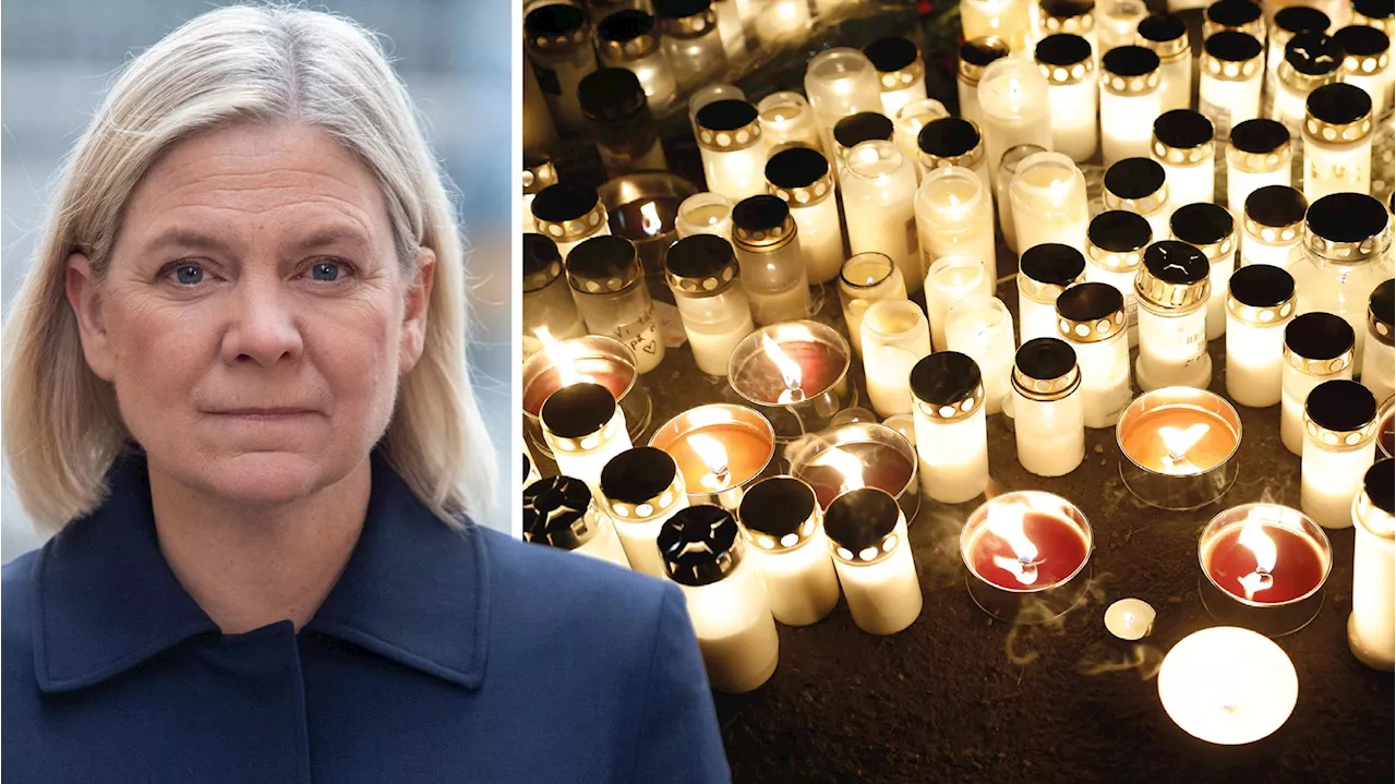 Magdalena Andersson: Låt masskjutningen i Örebro bli en vändpunkt