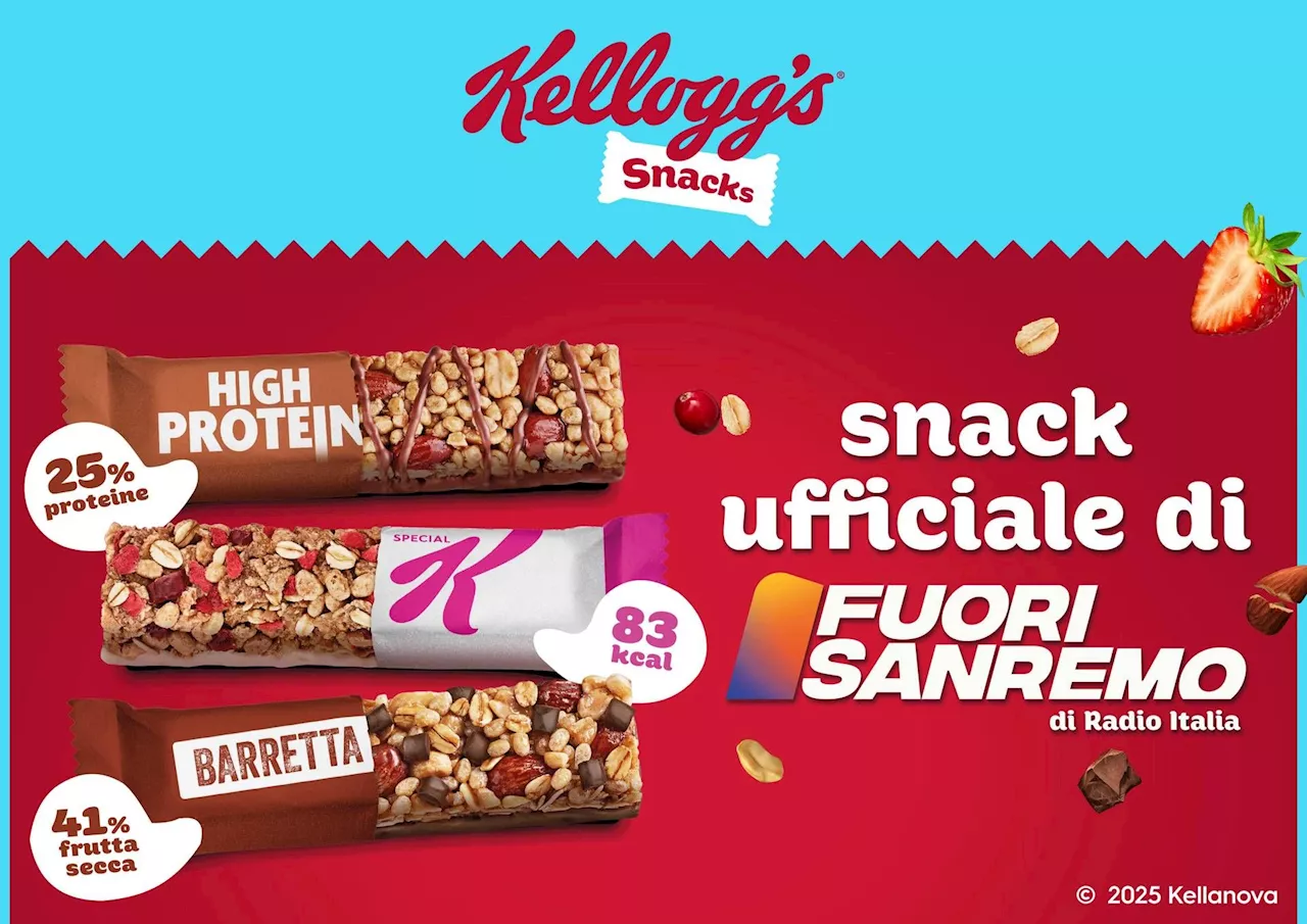 Kellogg's è lo Snack Ufficiale del Fuori Sanremo 2025