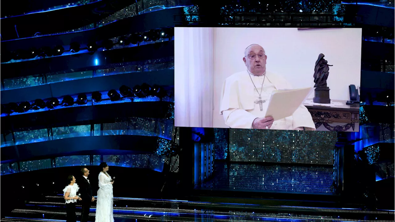 Papa Francesco a Sanremo: 'La musica è bellezza, strumento di pace e convivenza'