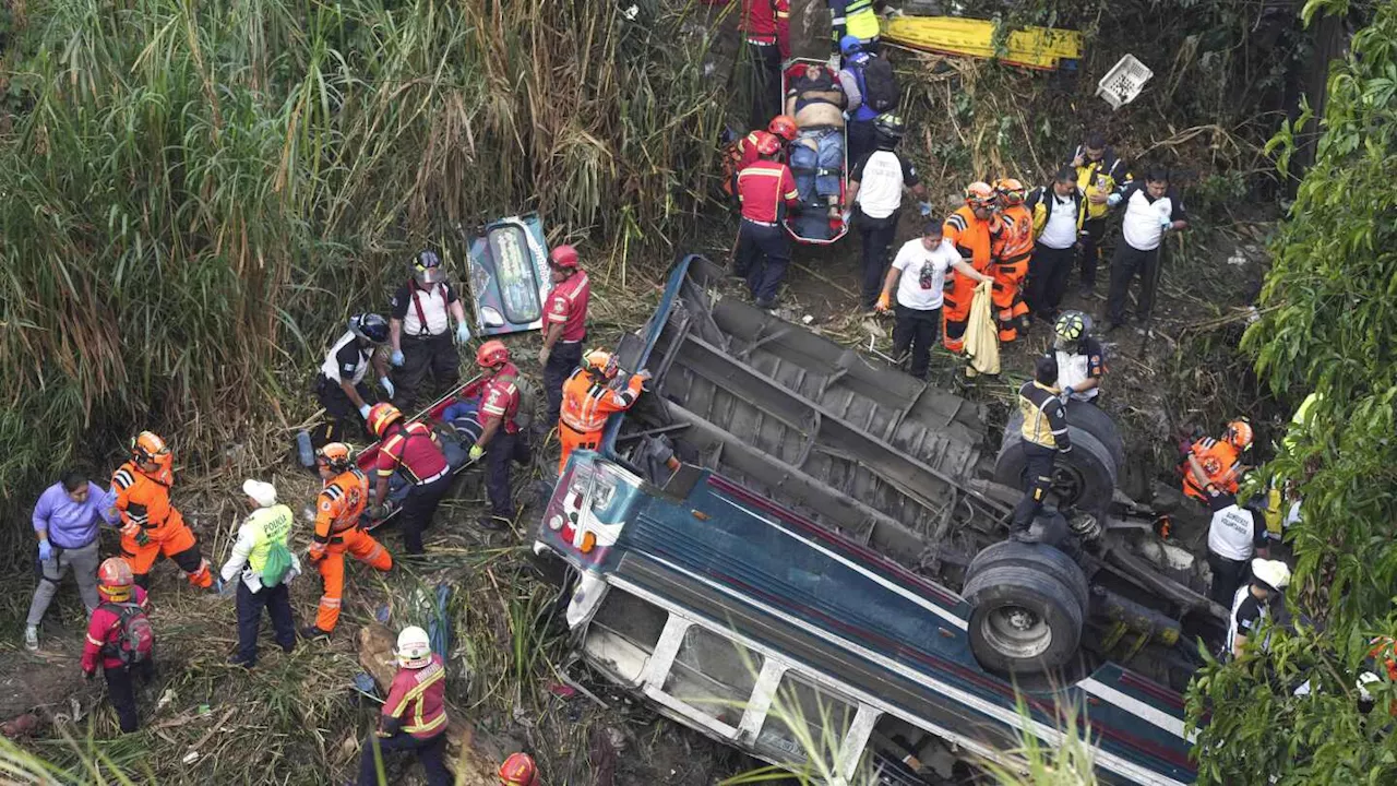 Bus Plunge in Guatemala Kills at Least 55