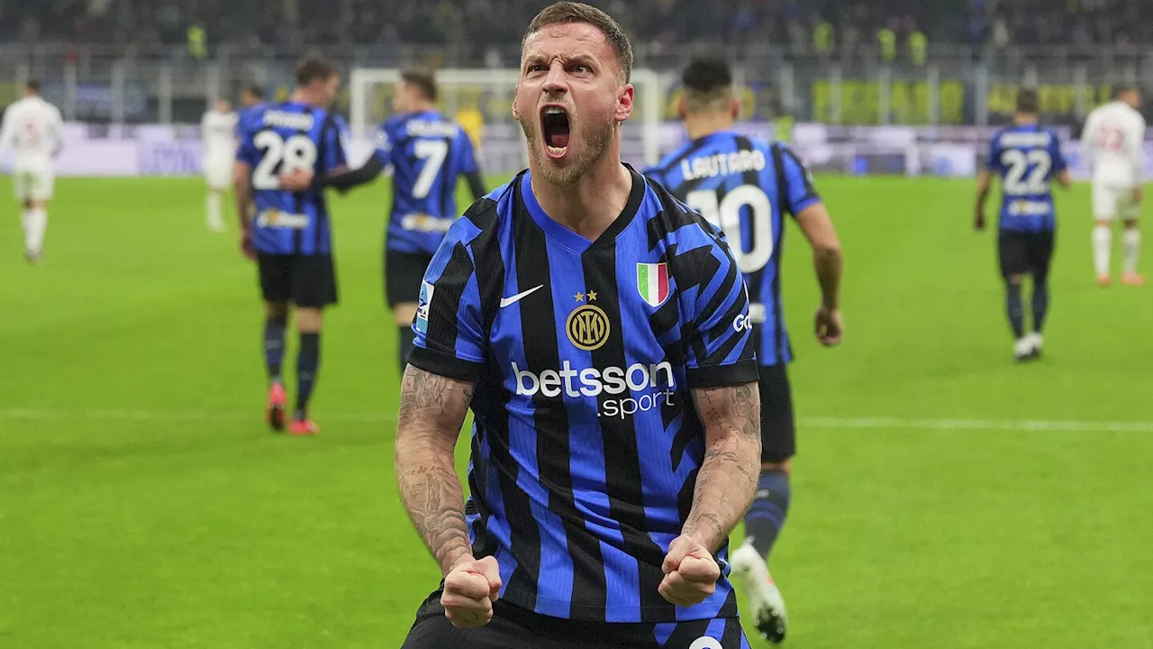 Inter beat Fiorentina to move into second place in Serie A