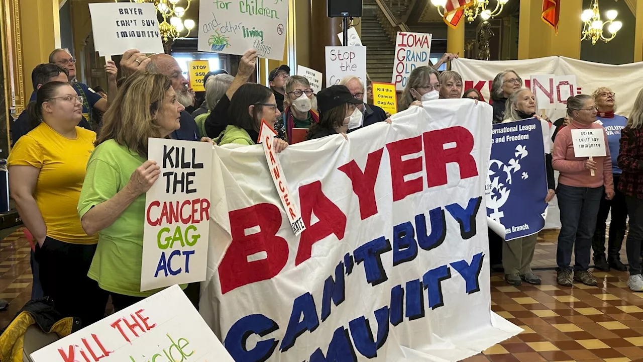 Iowa Farmers Protest Bill Protecting Pesticide Companies