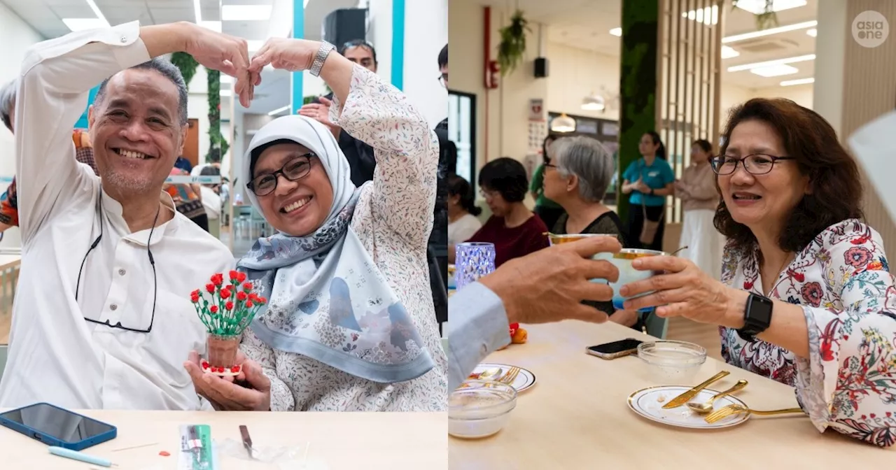 Senior Couples Celebrate Valentine's Day at Marsiling Active Ageing Centre