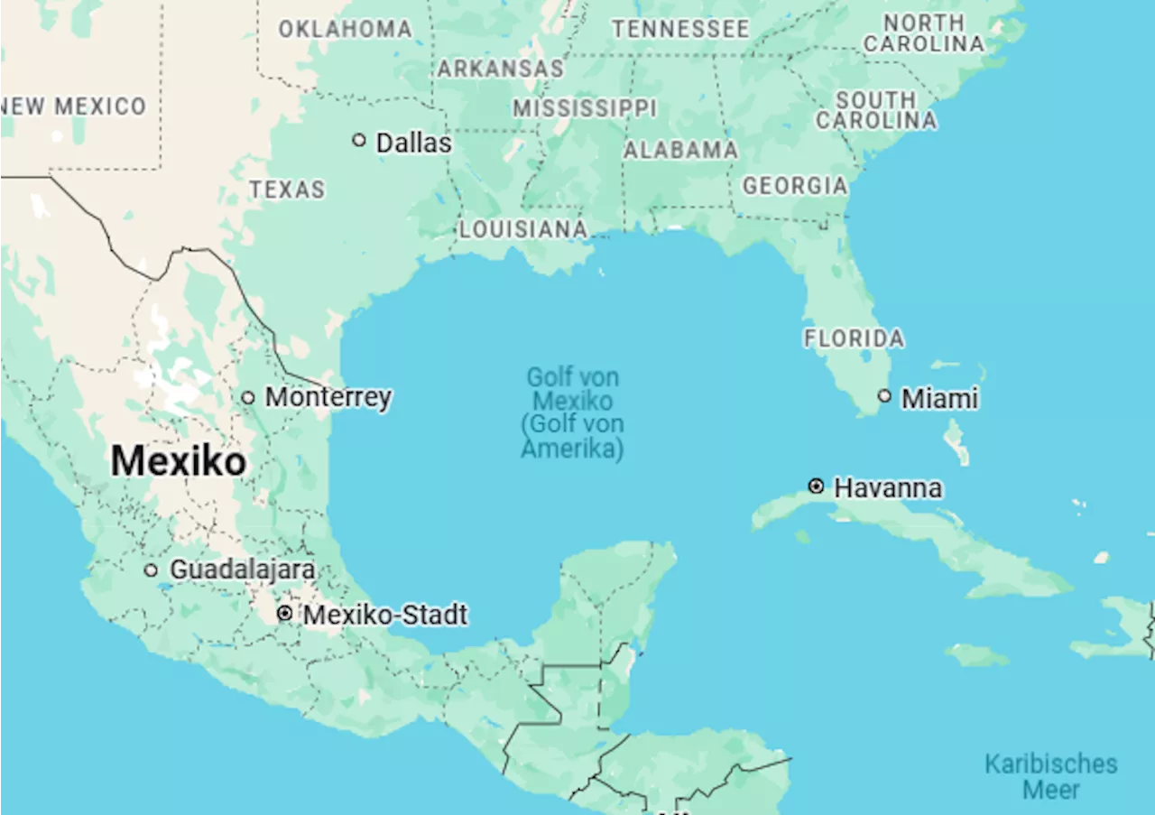 Google benennt Golf von Mexiko auf Maps in „Golf von Amerika“ um