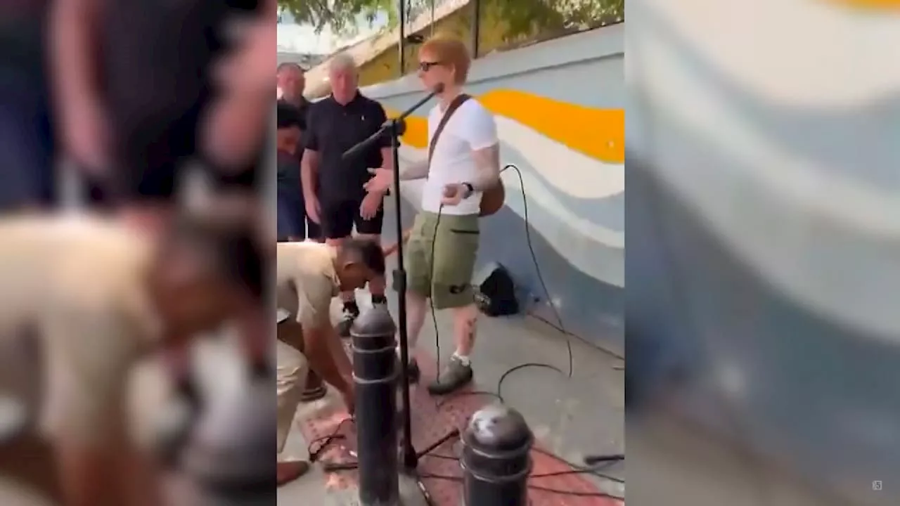 Stecker gezogen!: Polizei beendet Auftritt von Ed Sheeran