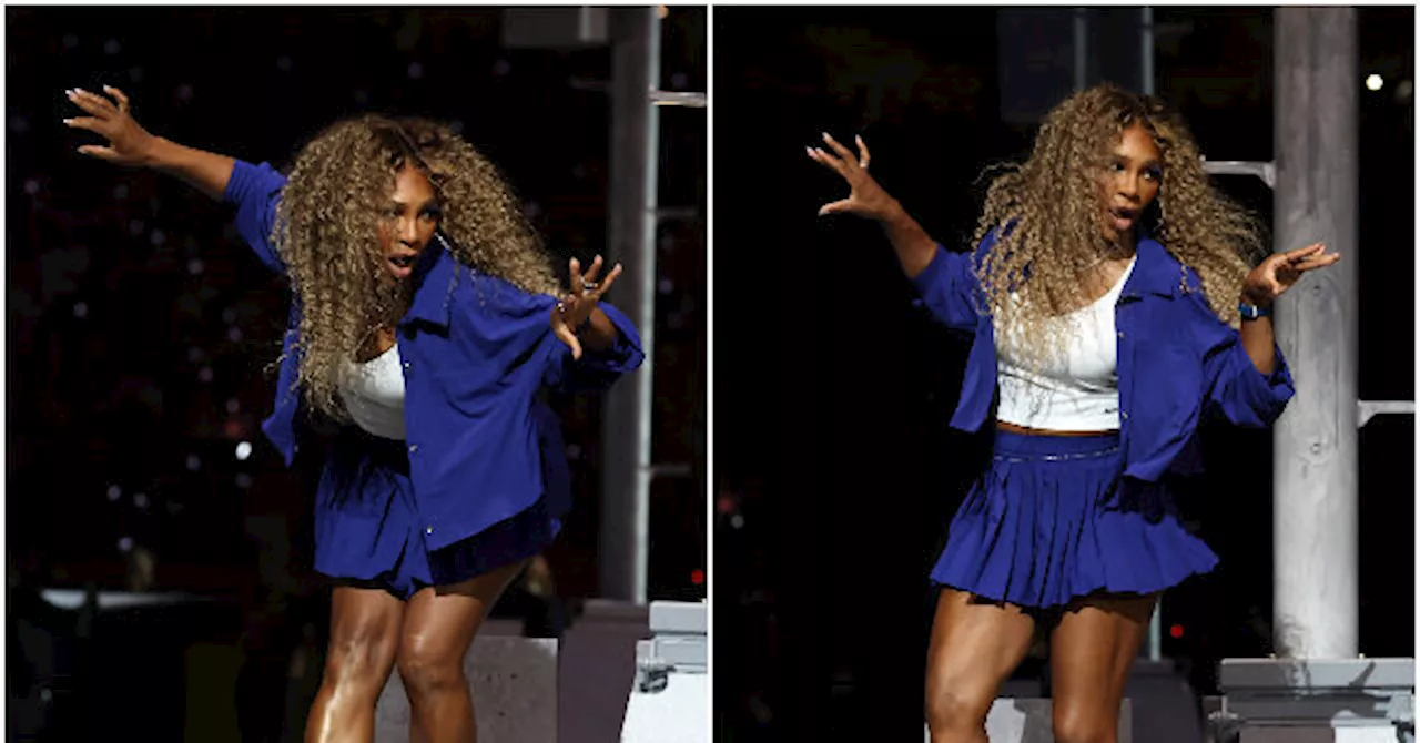 Serena Williams Crip Walks to Kendrick Lamar's Drake Diss Track at Super Bowl LIX