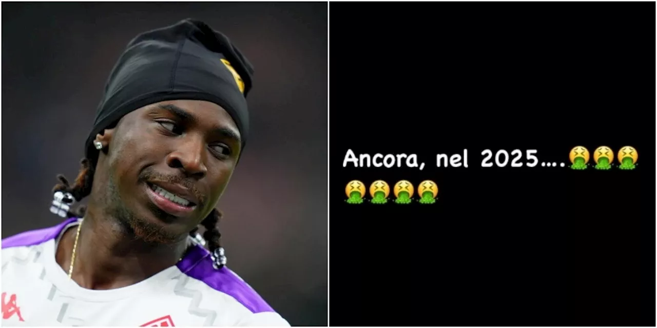 Moise Kean vittima di insulti razzisti sui social dopo Inter-Fiorentina