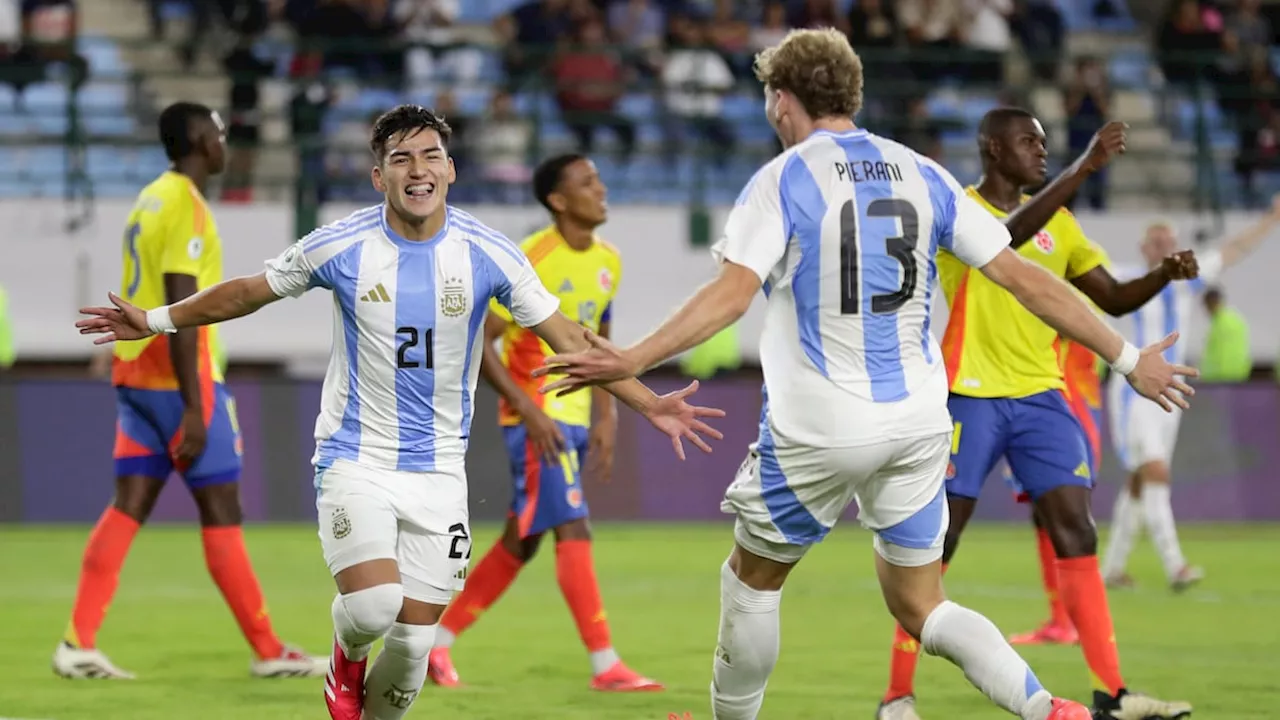 Argentina 1, Colombia 0: nada que se asegura el tiquete al Mundial Sub-20