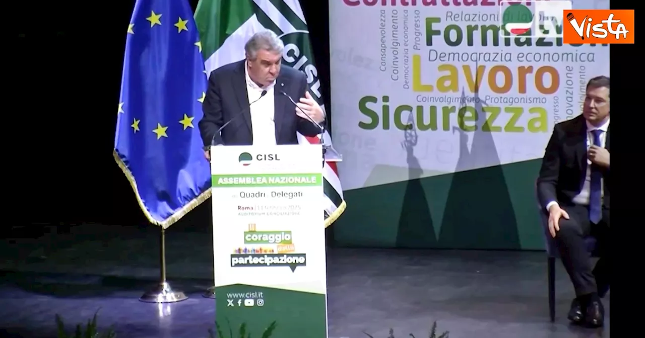 Cisl e Meloni: flirt e attacco alla Cgil