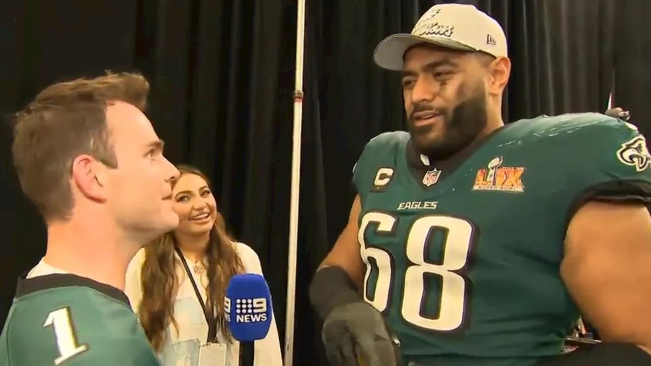 Aussie NFL star’s hilarious shower remark after Super Bowl victory