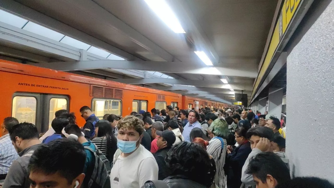 Retrasos y aglomeraciones en la Línea 5 del Metro CDMX por falla en un tren