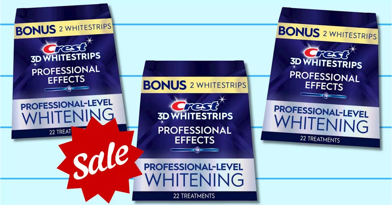 You Won’t Believe How Cheap The Crest Whitestrips Are On Amazon Right Now