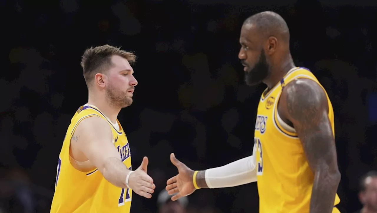 Doncic and James Lead Lakers to Blowout Win in Star's Debut