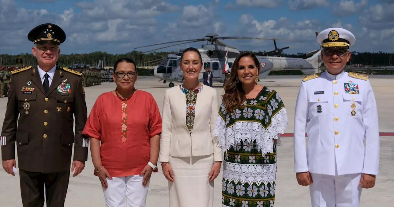 Mara Lezama reafirma respaldo a Claudia Sheinbaum con la FAM para defensa del espacio aéreo