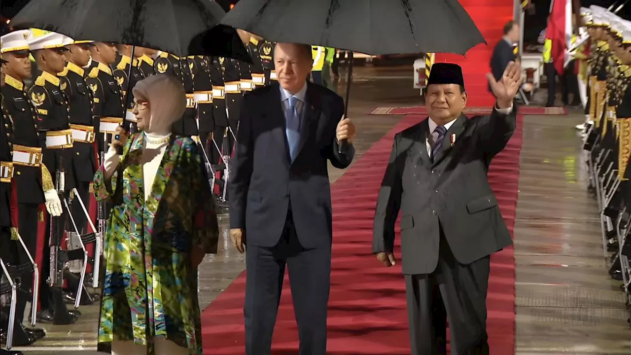 Erdogan Disambut Hangat Prabowo Saat Tiba di Indonesia: Assalamualaikum, How Are You?