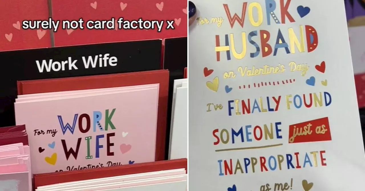 Card Factory Sparks Controversy with 'Work Wife' and 'Work Husband' Valentine's Day Cards