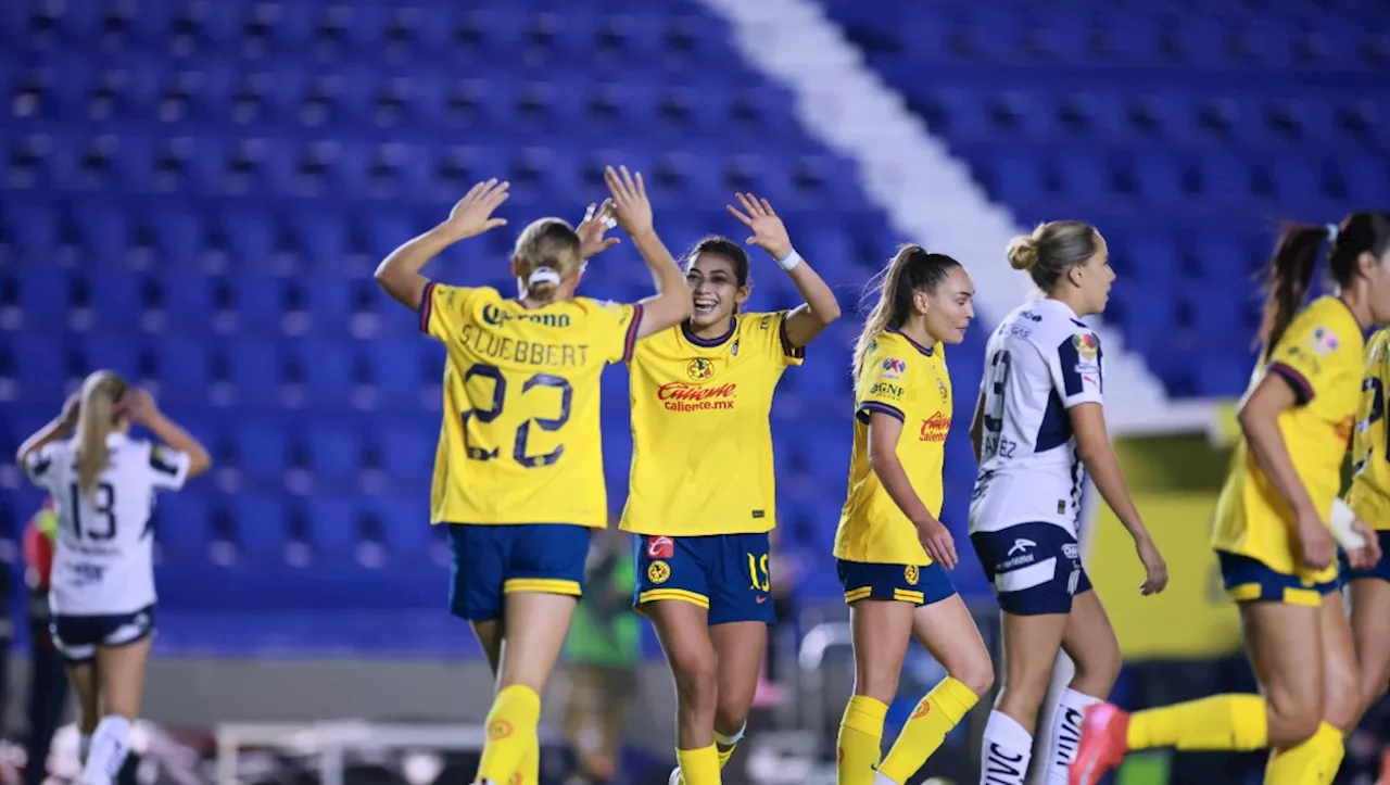 América vence a Rayadas y sigue en la pelea por el liderato de la Liga MX Femenil