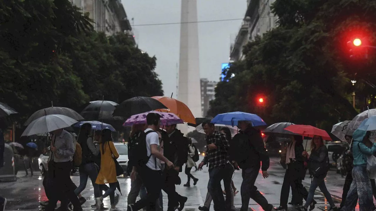 Lluvias intensas en el AMBA se debilitan, pronóstico para los próximos días