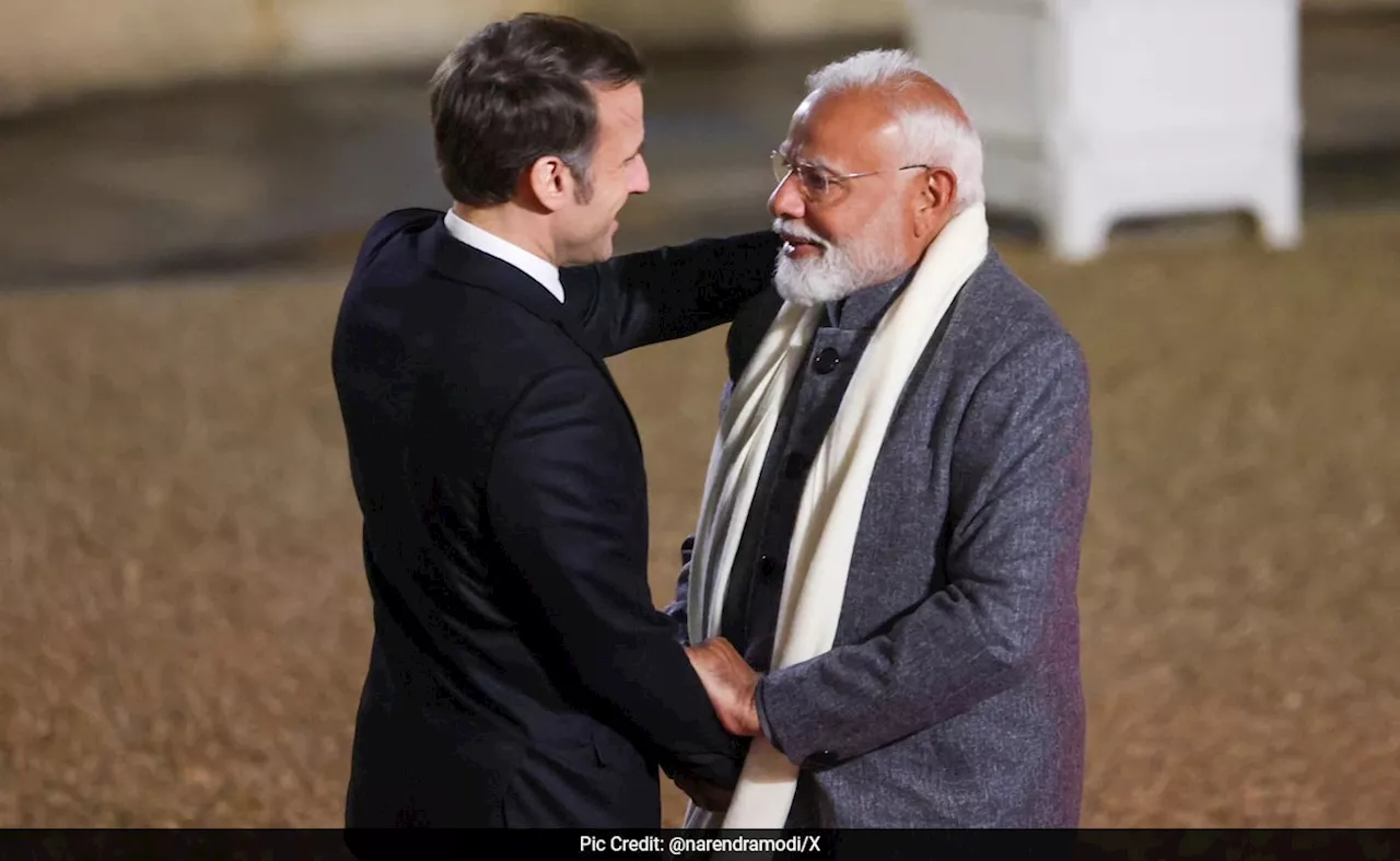 PM Modi France Visit: Macron Welcomes PM in Paris