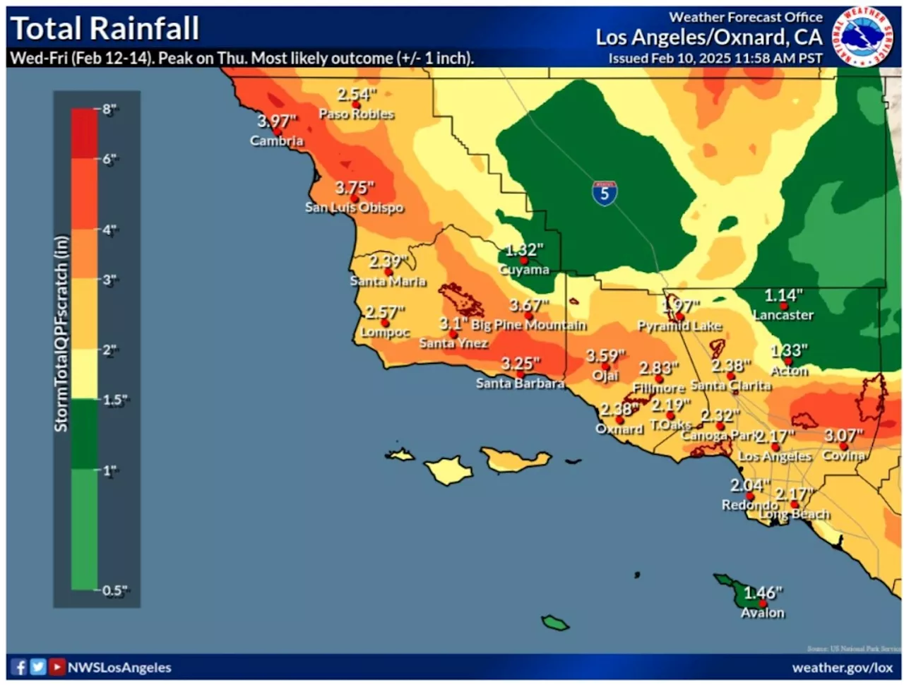 Heavy Rains and Flash Flood Risks Loom Over Southern California