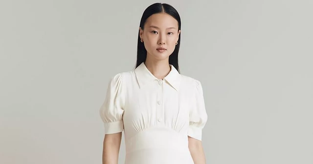 Ghost's White Midi Tea Dress Is the Perfect Valentine's Day Outfit