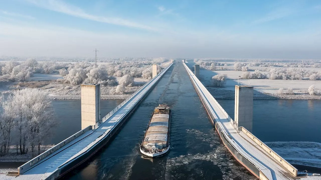 Trogbrücke bei Magdeburg für Wochen gesperrt