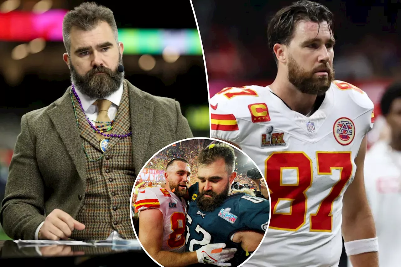 Jason Kelce gets 'completely honest' on being emotional wreck watching Eagles beat Travis in Super Bowl 2025