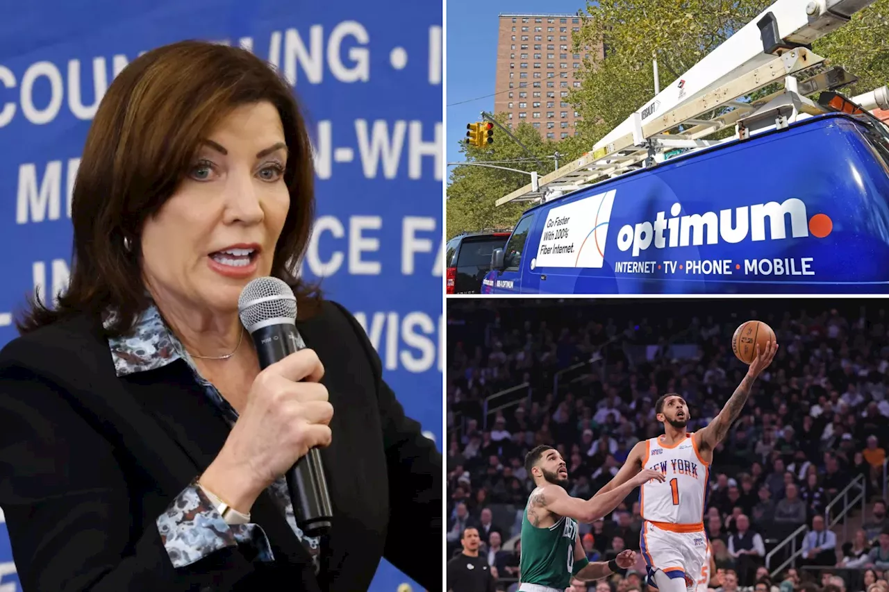 Kathy Hochul threatens to haul Optimum execs to Albany over MSG dispute