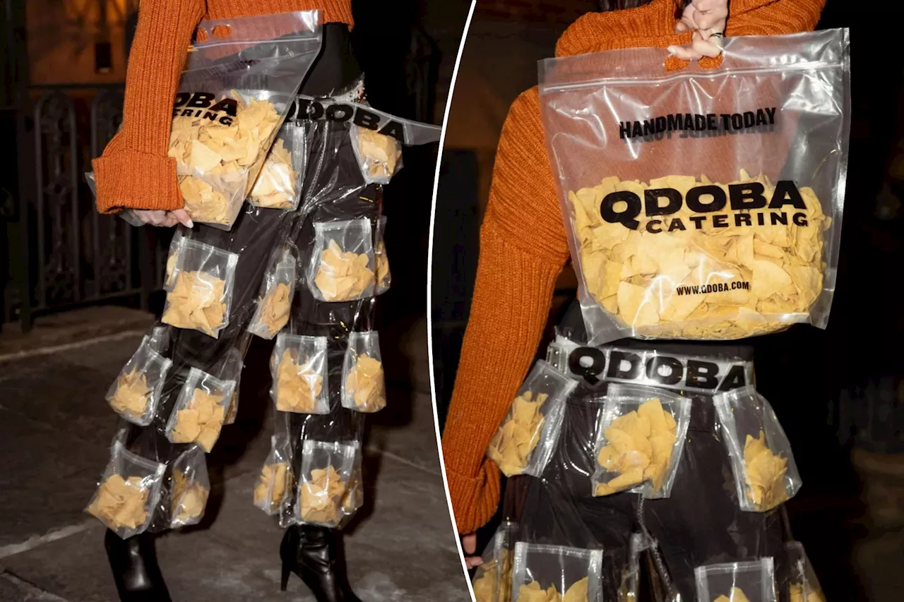 Would you wear these 'Chip Pants' with baggies to hold tortillas?