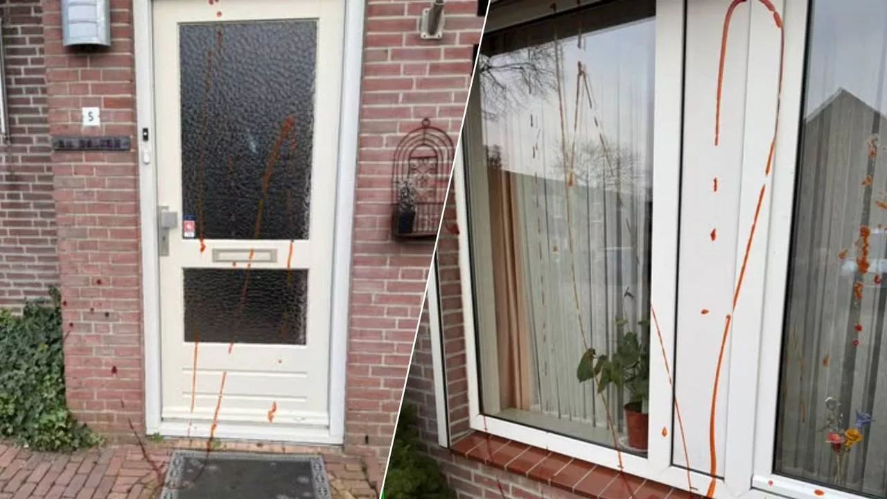 Huis 90-jarige bewoonster besmeurd met ketchup en vuurwerk