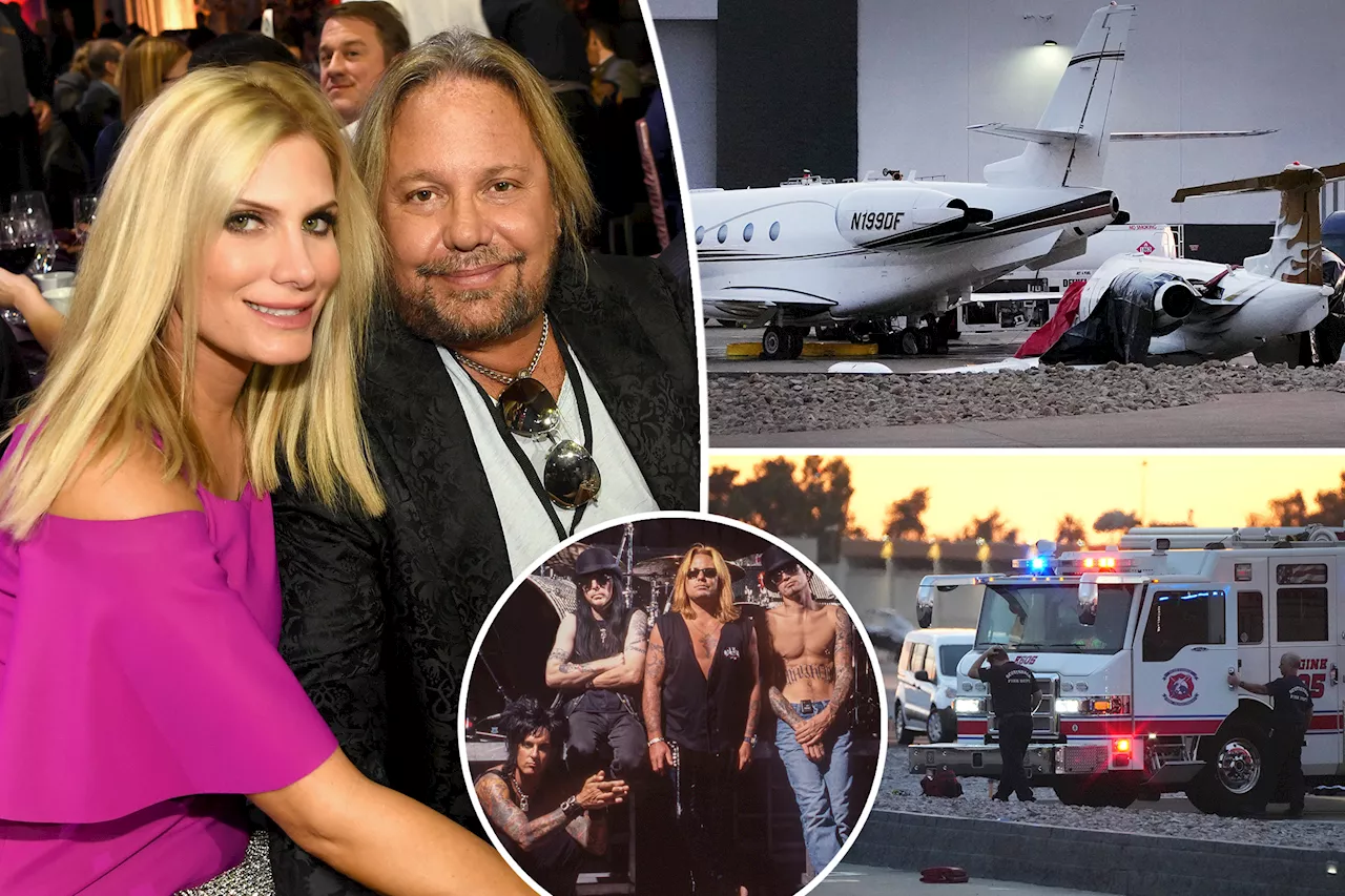 Mötley Crüe singer Vince Neil's girlfriend severely injured as private jet crashes into plane at Scottsdale Airport