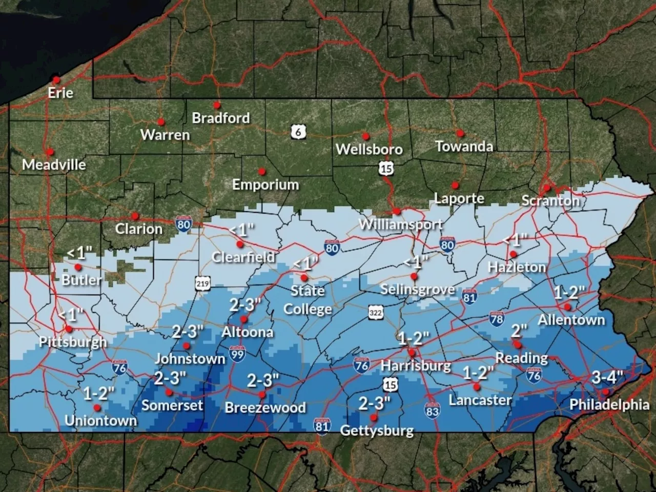 Pennsylvania Braces for Snowstorm February 11-13, 2025