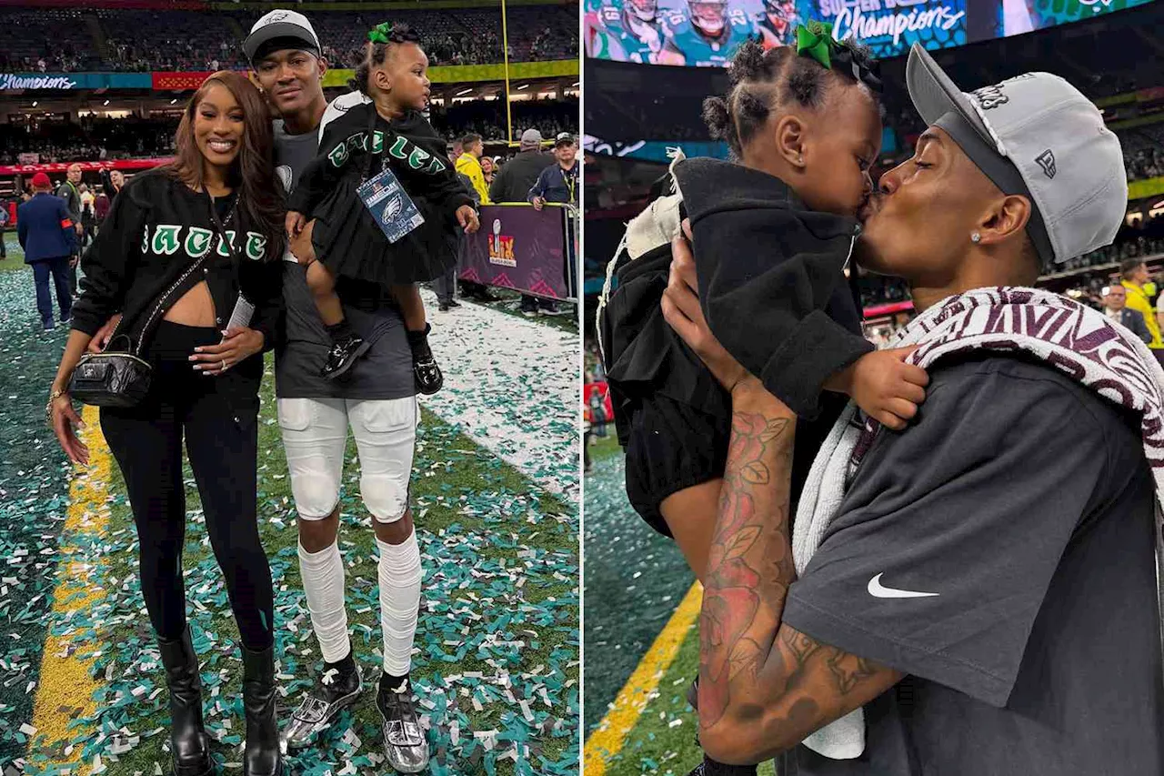 Jalen Hurts and Fiancée Mya Danielle Celebrate Super Bowl Victory with Family