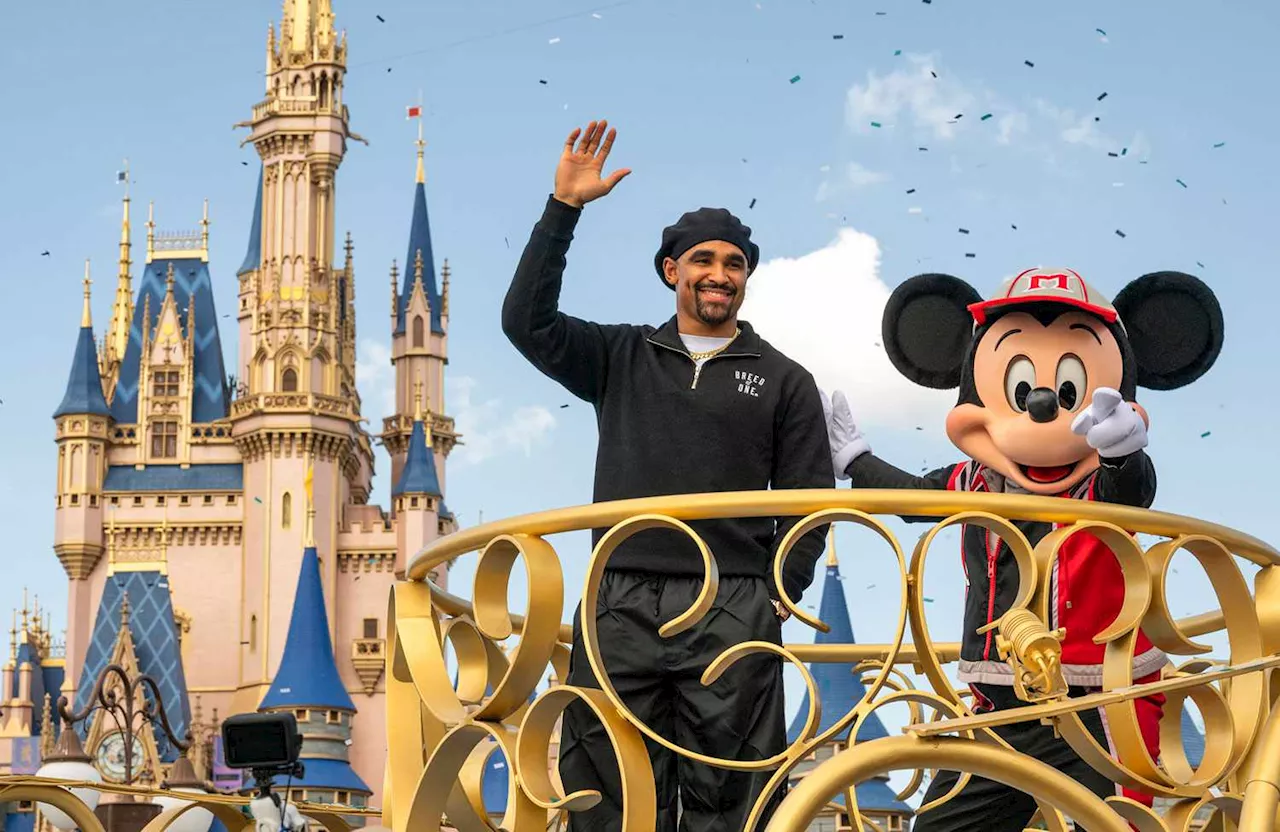 Jalen Hurts Celebrates Super Bowl Victory with Fiancée at Disney World