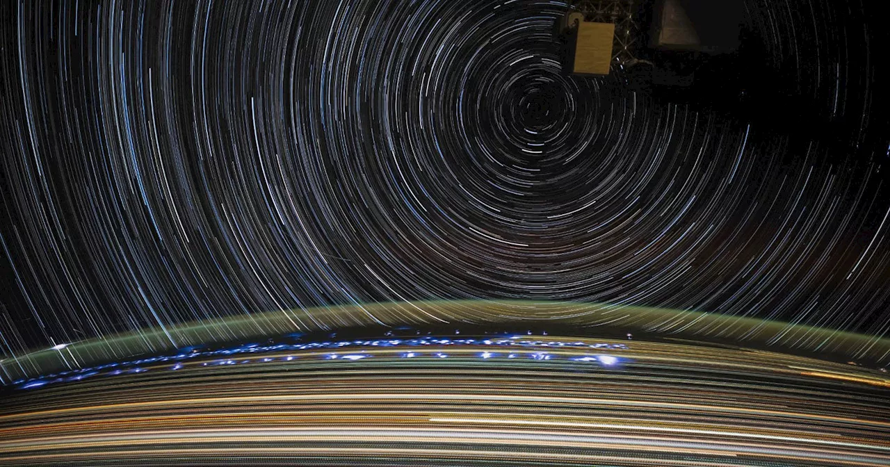 Astronaut Captures Stunning Star Trails from International Space Station