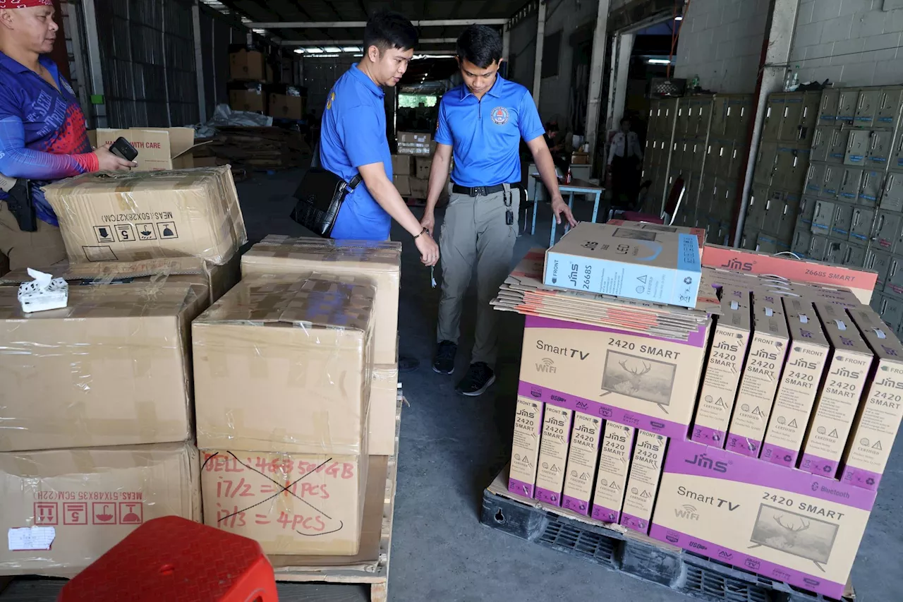 4 arrested, 3 Chinese at large in P52M electronics smuggling raids in Bulacan, Subic