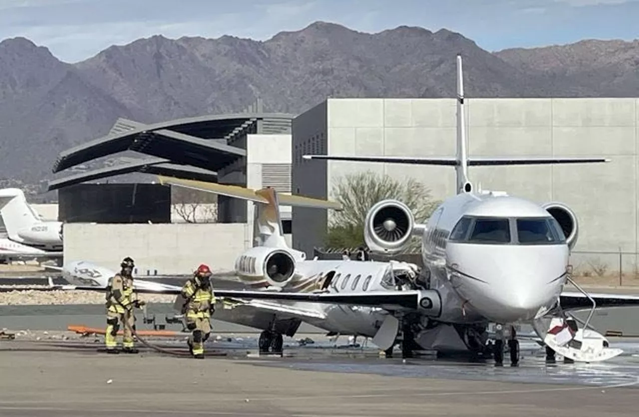 Câmera flagra colisão do jatinho de Vince Neil, da banda Mötley Crüe, com outro avião estacionado em aeroporto do Arizona