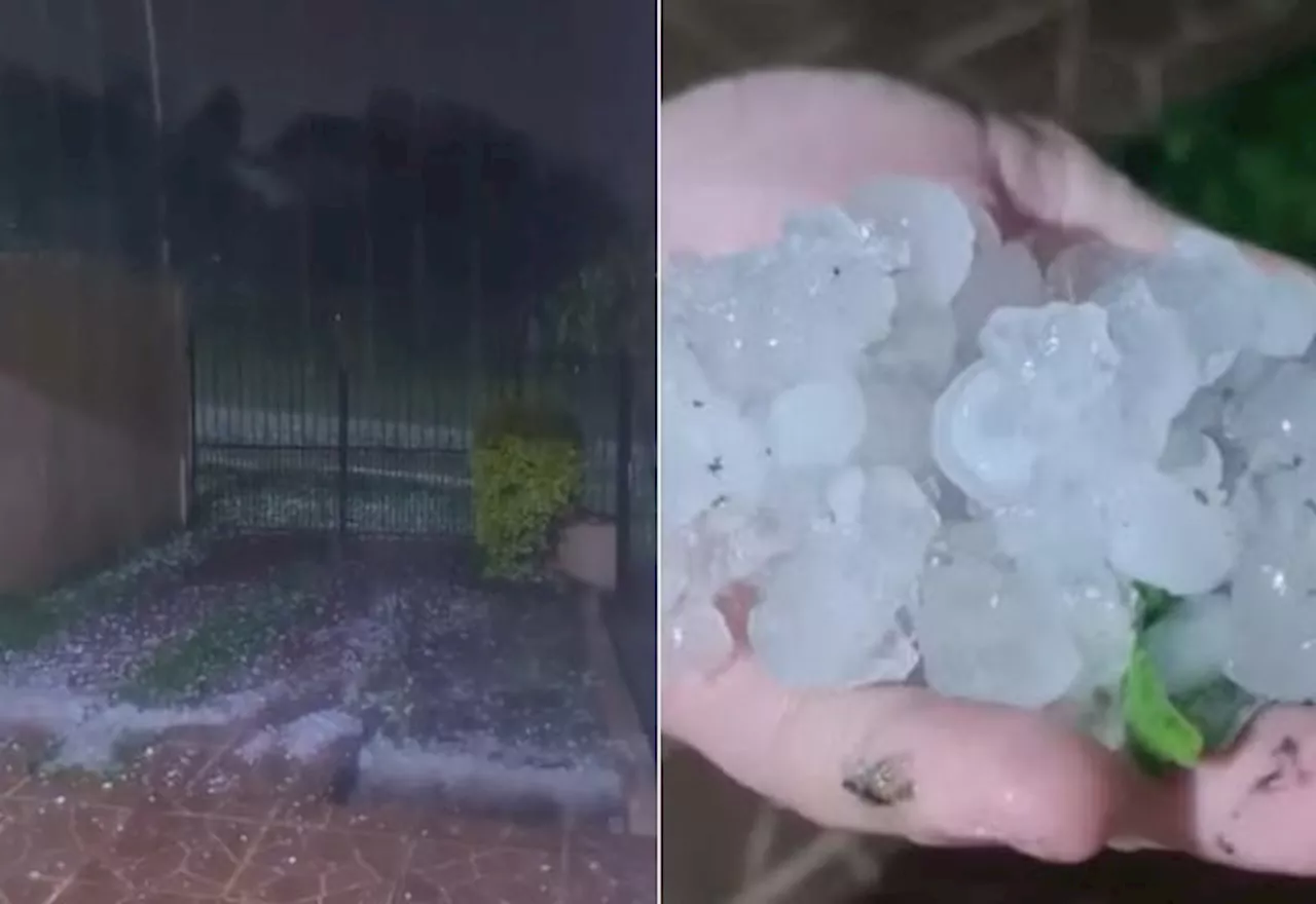 Grande São Paulo é atingida por forte tempestade de granizo