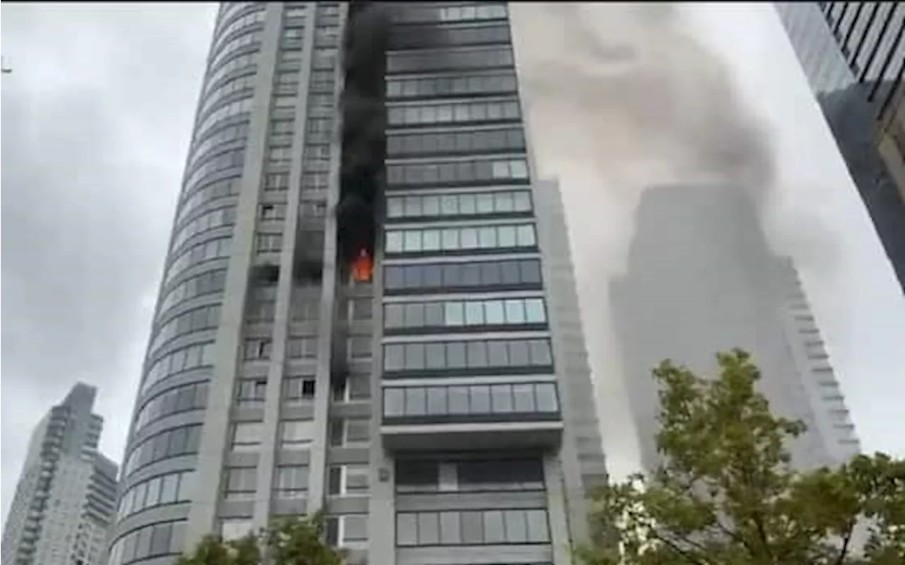 Incendio a Puerto Madero, Buenos Aires