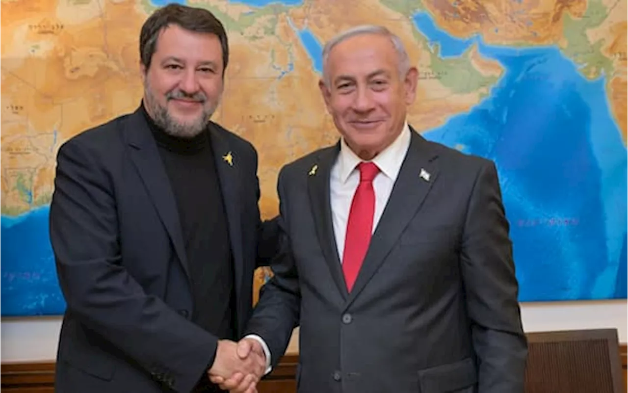 Salvini a Gerusalemme, incontro con Netanyahu e conferme di sostegno