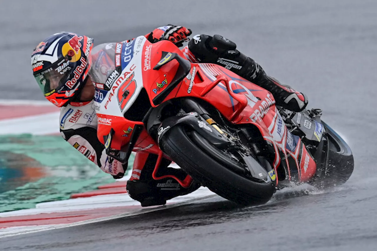 Misano, FP1: Zarco (Ducati) auf nasser Strecke vorne