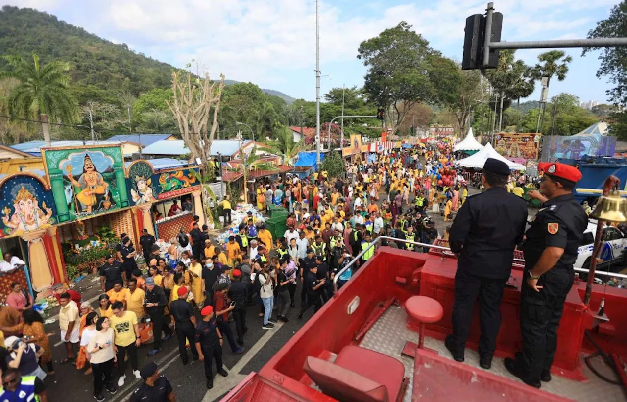 Thaipusam celebrations proceeding smoothly in Penang, say cops