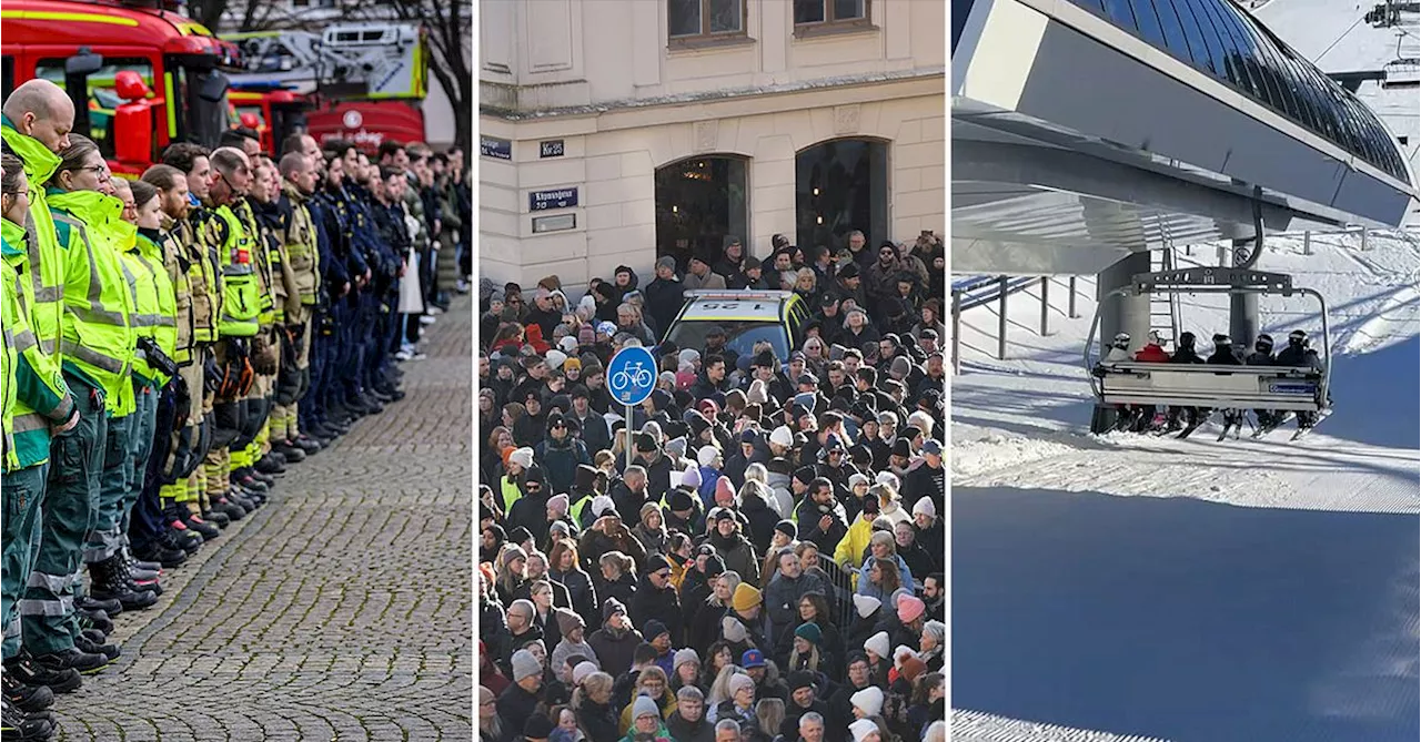 Nationell tyst minut för att hedra offren i Örebro