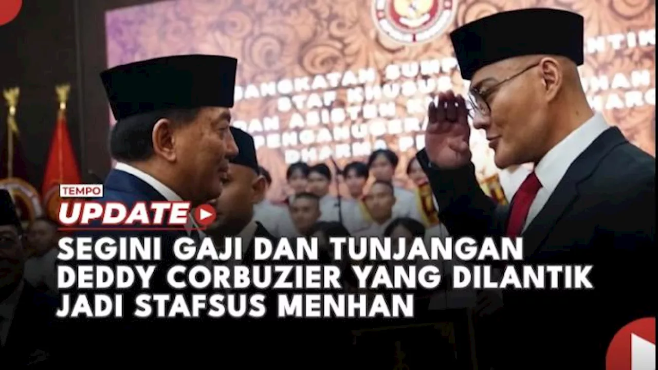 Segini Gaji dan Tunjangan Deddy Corbuzier yang Dilantik jadi Stafsus Menhan