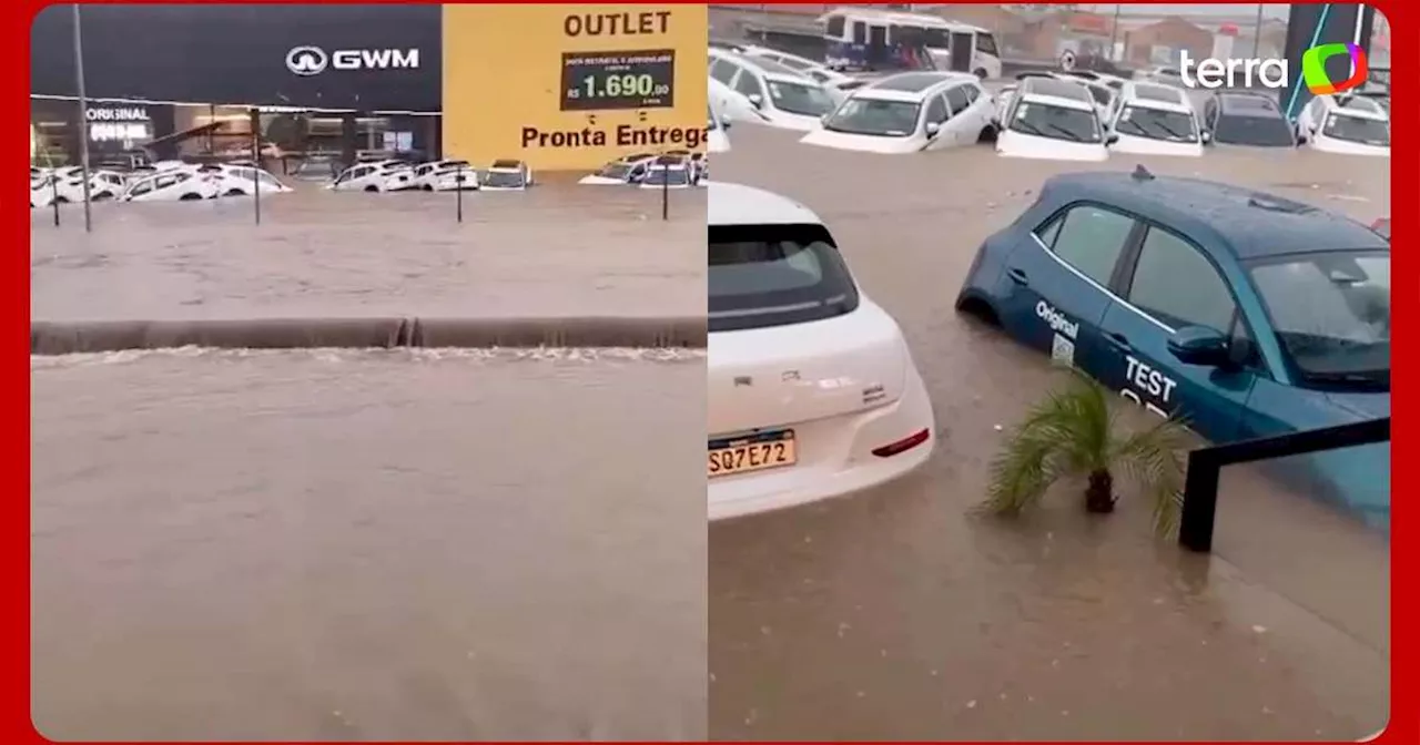 Temporal em Guarulhos causa alagamentos e transtornos