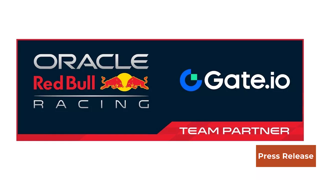 Oracle Red Bull Racing Partners with Gate.io as Exclusive Crypto Exchange Partner