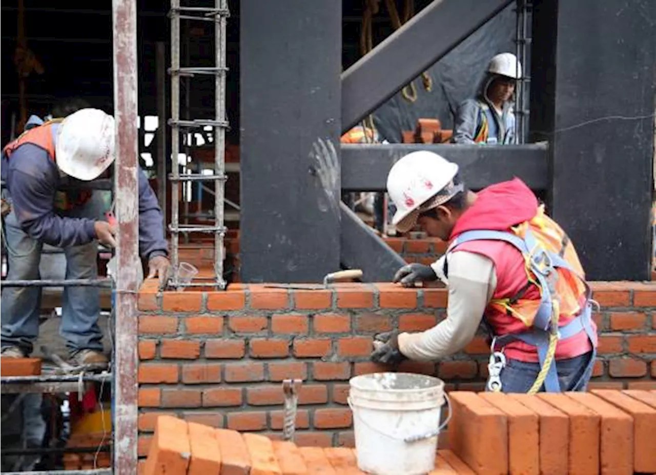 Actividad industrial en construcción y manufactura cae en diciembre de 2024