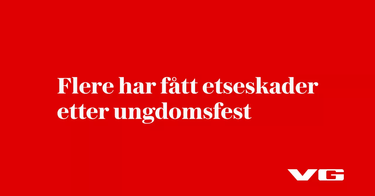 Ungdommer skadd etter kjemikalieuhell på fest