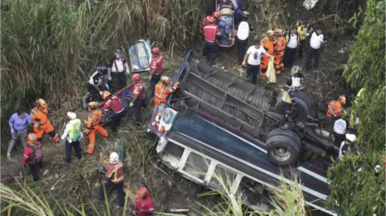 Bus Terjun ke Jurang di Guatemala, 55 Orang Tewas